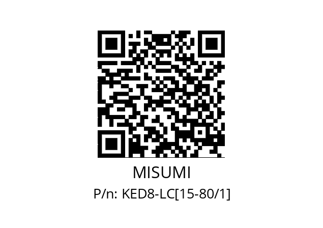   MISUMI KED8-LC[15-80/1]