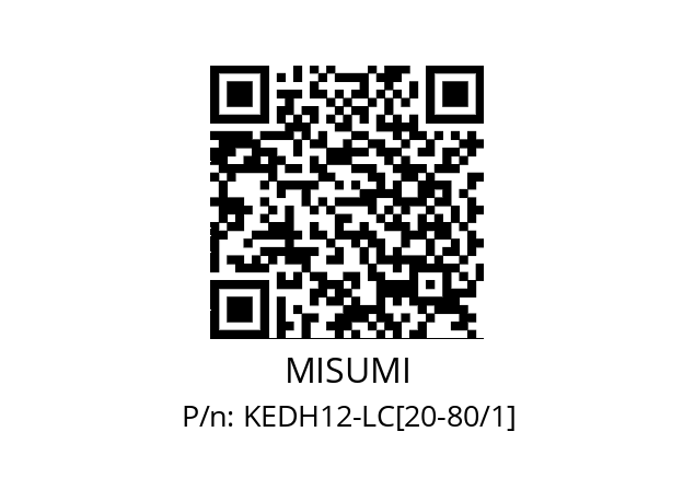   MISUMI KEDH12-LC[20-80/1]