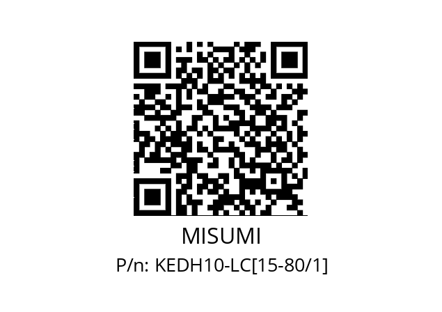   MISUMI KEDH10-LC[15-80/1]