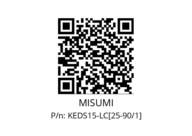   MISUMI KEDS15-LC[25-90/1]