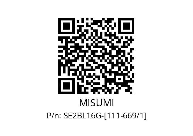   MISUMI SE2BL16G-[111-669/1]