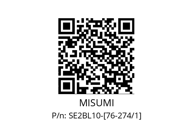   MISUMI SE2BL10-[76-274/1]