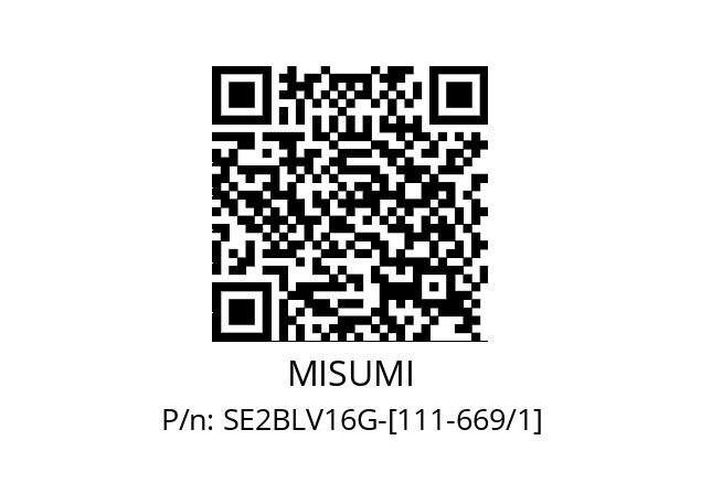   MISUMI SE2BLV16G-[111-669/1]