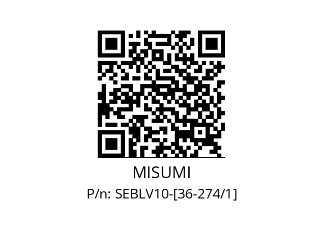   MISUMI SEBLV10-[36-274/1]