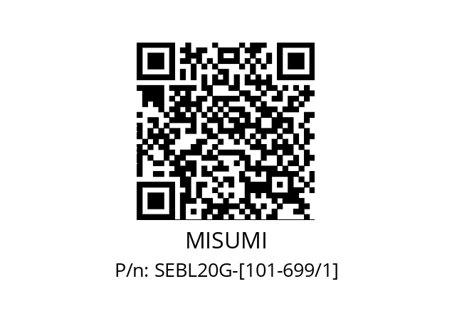   MISUMI SEBL20G-[101-699/1]