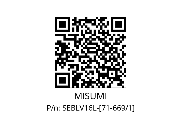   MISUMI SEBLV16L-[71-669/1]