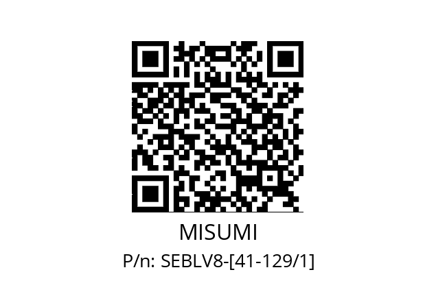   MISUMI SEBLV8-[41-129/1]