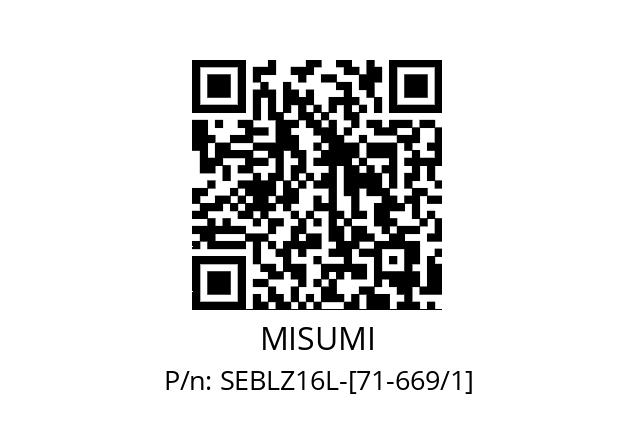   MISUMI SEBLZ16L-[71-669/1]