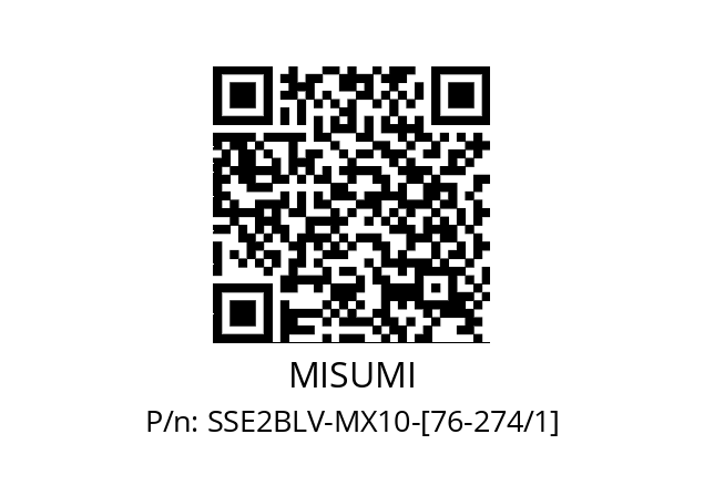   MISUMI SSE2BLV-MX10-[76-274/1]