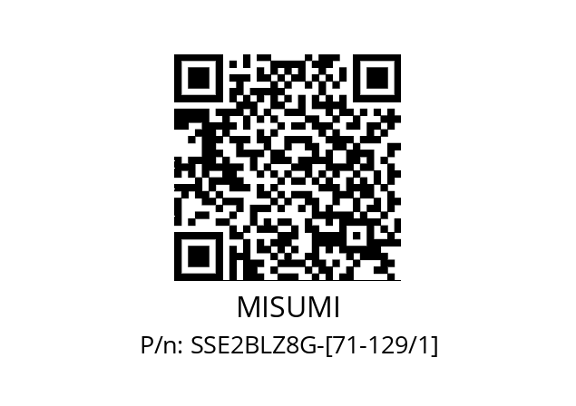   MISUMI SSE2BLZ8G-[71-129/1]