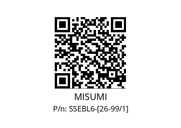   MISUMI SSEBL6-[26-99/1]