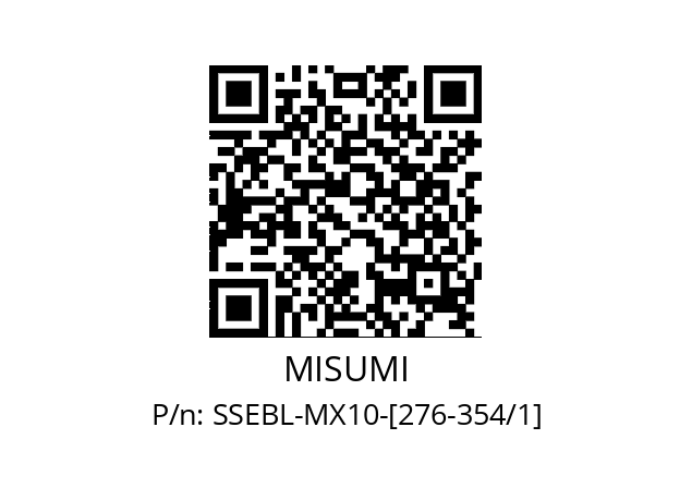   MISUMI SSEBL-MX10-[276-354/1]