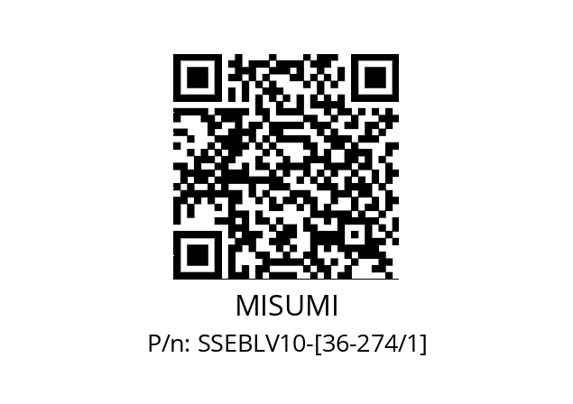   MISUMI SSEBLV10-[36-274/1]