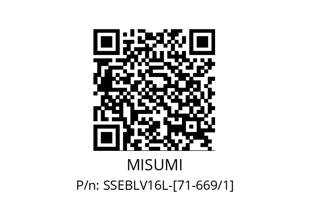   MISUMI SSEBLV16L-[71-669/1]