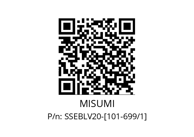   MISUMI SSEBLV20-[101-699/1]