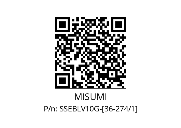   MISUMI SSEBLV10G-[36-274/1]