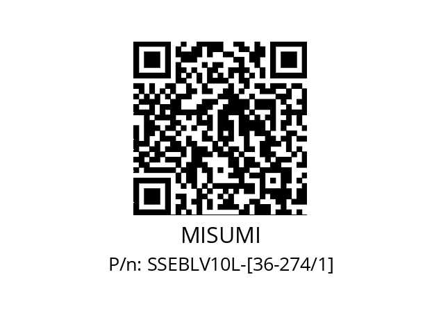   MISUMI SSEBLV10L-[36-274/1]