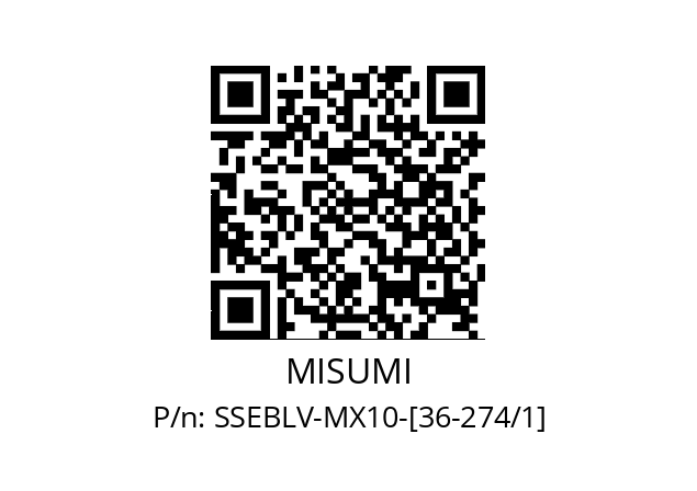   MISUMI SSEBLV-MX10-[36-274/1]