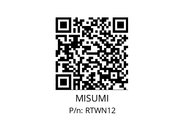   MISUMI RTWN12