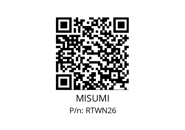   MISUMI RTWN26