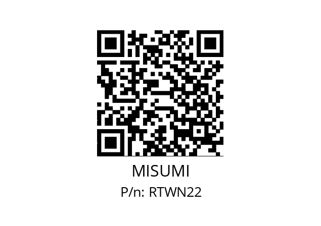   MISUMI RTWN22