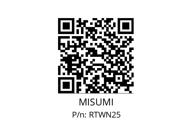   MISUMI RTWN25