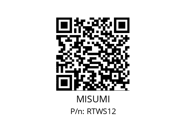   MISUMI RTWS12