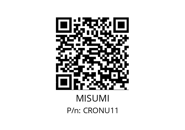   MISUMI CRONU11