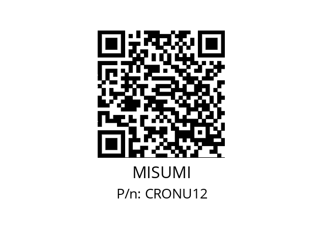   MISUMI CRONU12