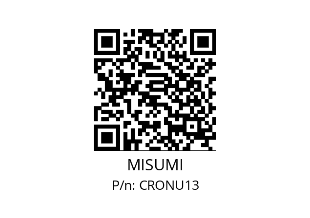   MISUMI CRONU13