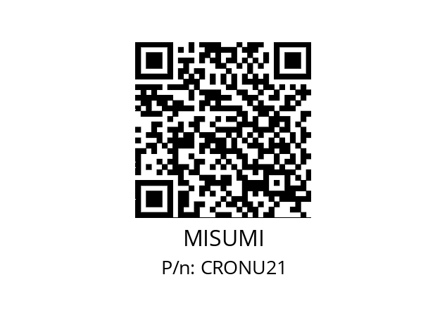   MISUMI CRONU21