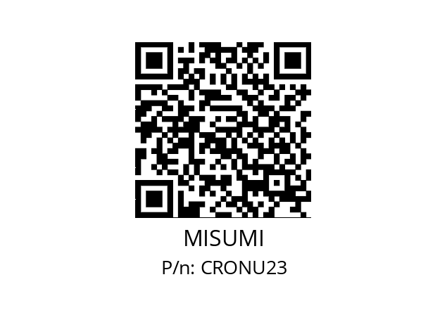   MISUMI CRONU23