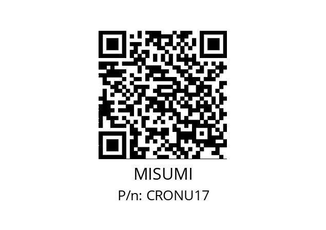   MISUMI CRONU17