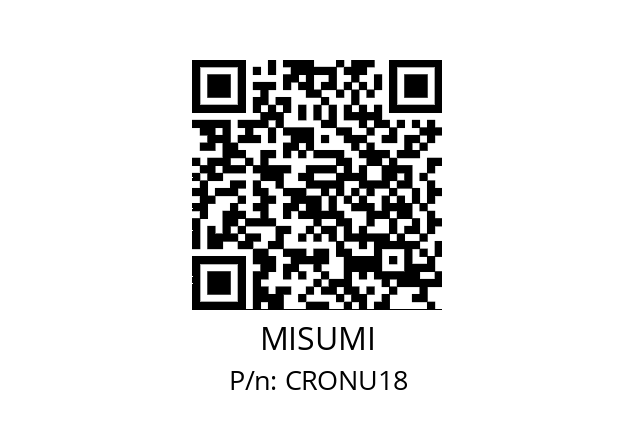   MISUMI CRONU18