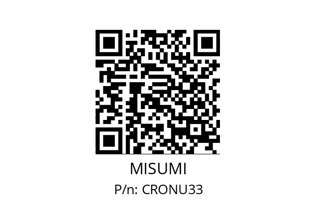   MISUMI CRONU33