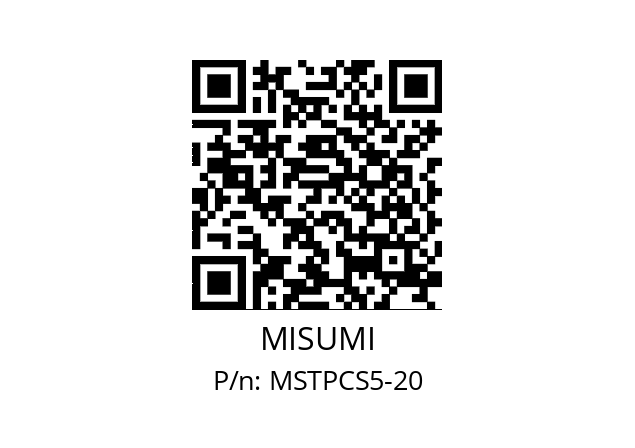   MISUMI MSTPCS5-20