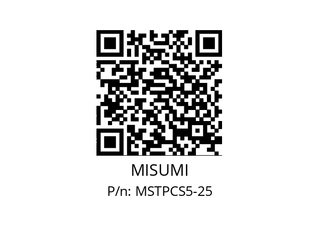   MISUMI MSTPCS5-25