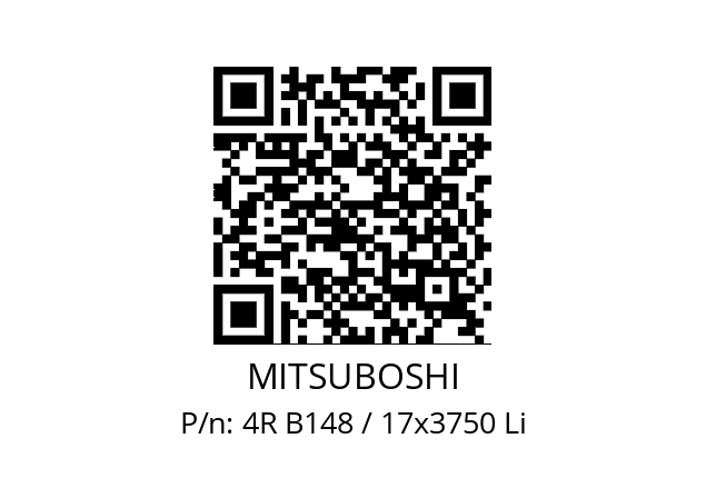   MITSUBOSHI 4R B148 / 17x3750 Li