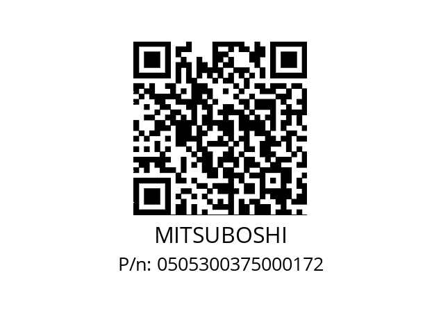   MITSUBOSHI 0505300375000172