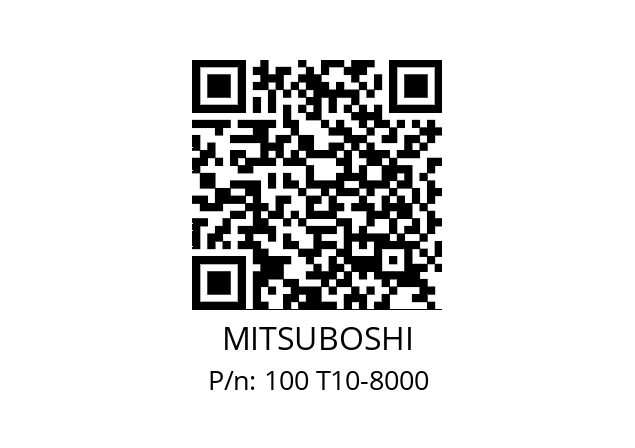   MITSUBOSHI 100 T10-8000