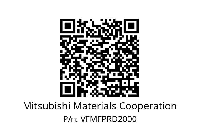   Mitsubishi Materials Cooperation VFMFPRD2000