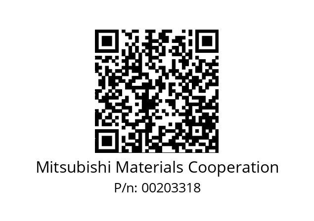   Mitsubishi Materials Cooperation 00203318