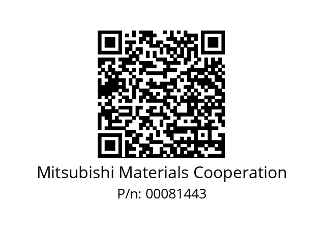   Mitsubishi Materials Cooperation 00081443