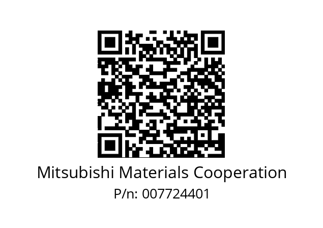   Mitsubishi Materials Cooperation 007724401