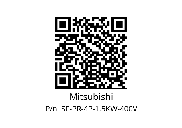   Mitsubishi SF-PR-4P-1.5KW-400V