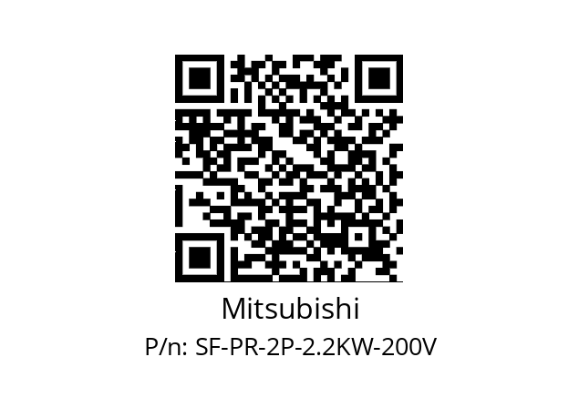   Mitsubishi SF-PR-2P-2.2KW-200V