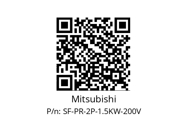   Mitsubishi SF-PR-2P-1.5KW-200V