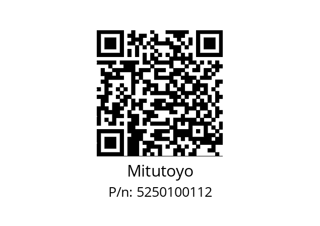   Mitutoyo 5250100112