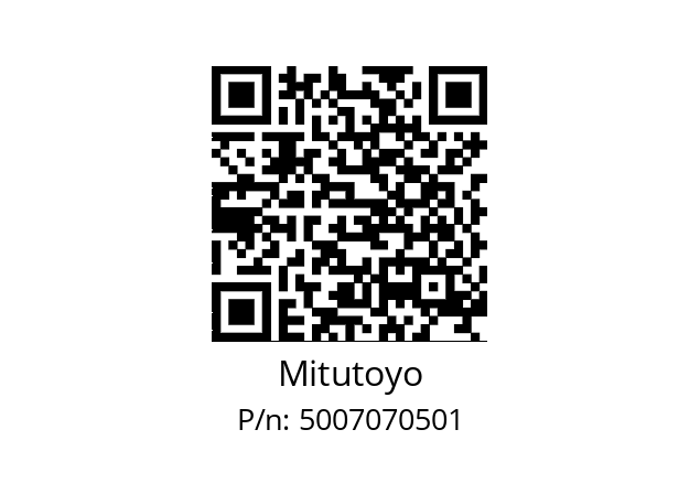   Mitutoyo 5007070501