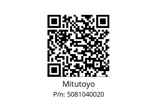   Mitutoyo 5081040020